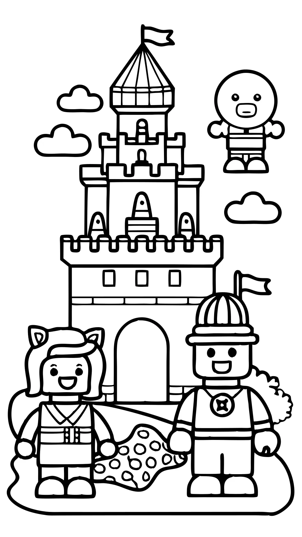 coloring page lego